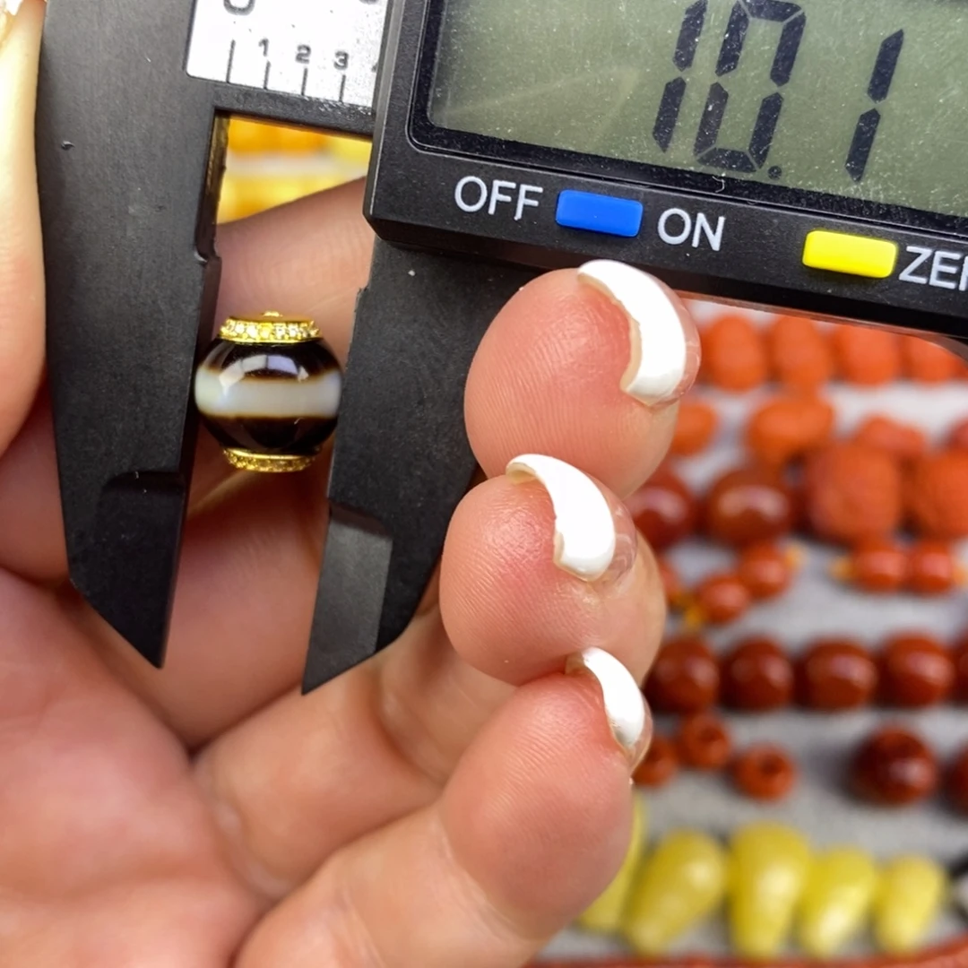 玛瑙/玉髓合金10mm单珠