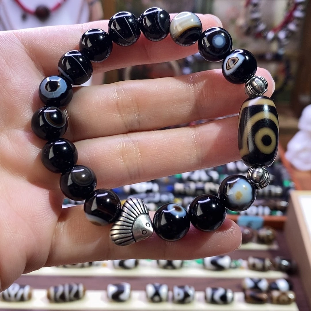 玛瑙/玉髓合金颈饰