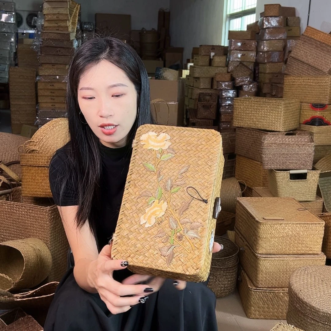 草编包/草编收纳盒微瑕疵