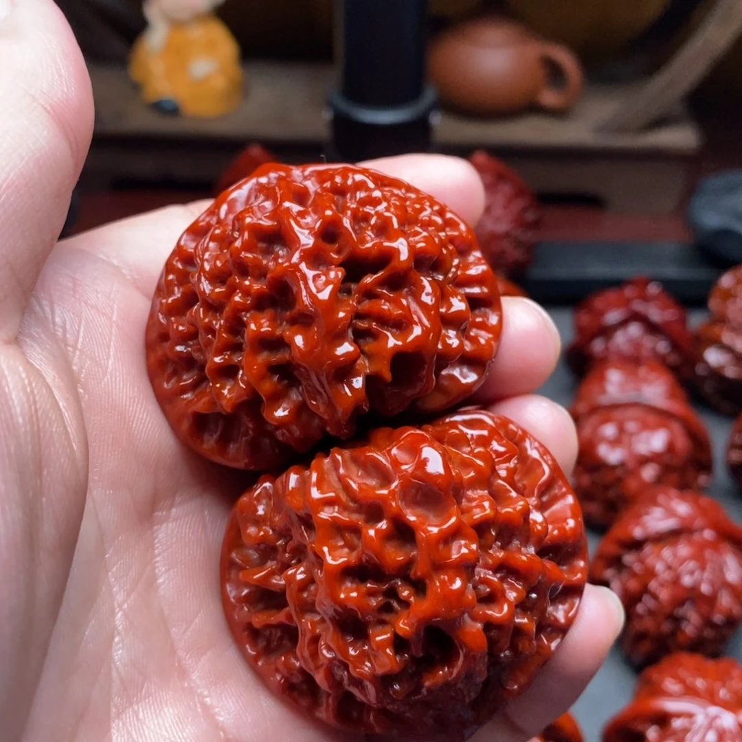 吊坠文玩核桃木*杰45官帽