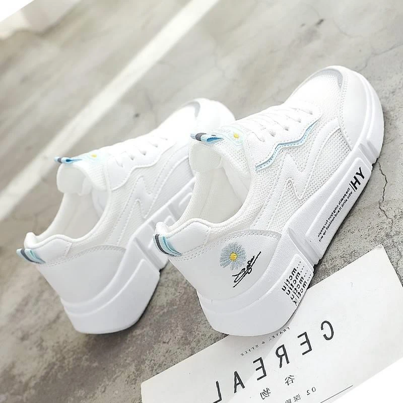 小白女鞋2025夏季新款百搭网鞋运动休闲ins潮鞋网面透气爆款板鞋