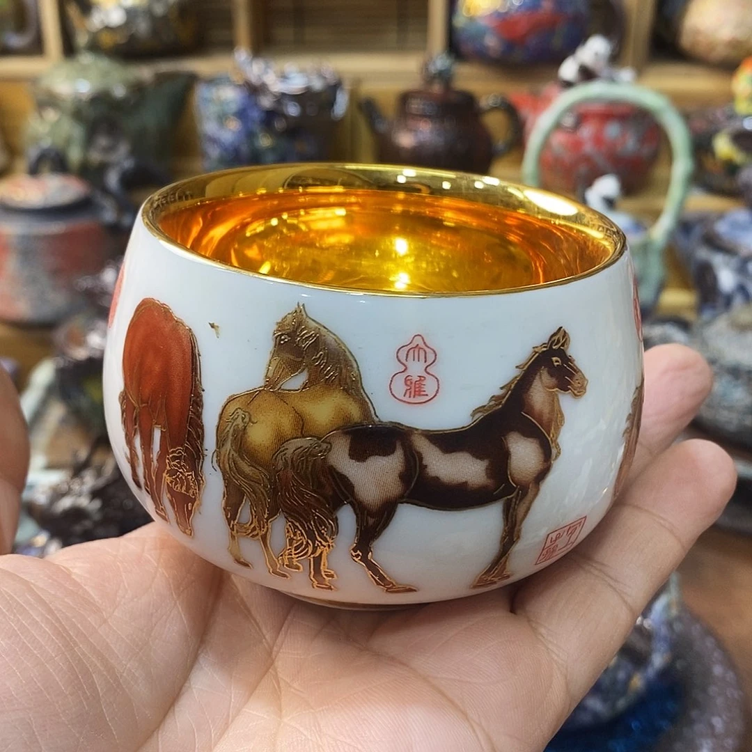 粗陶志野柴烧茶器