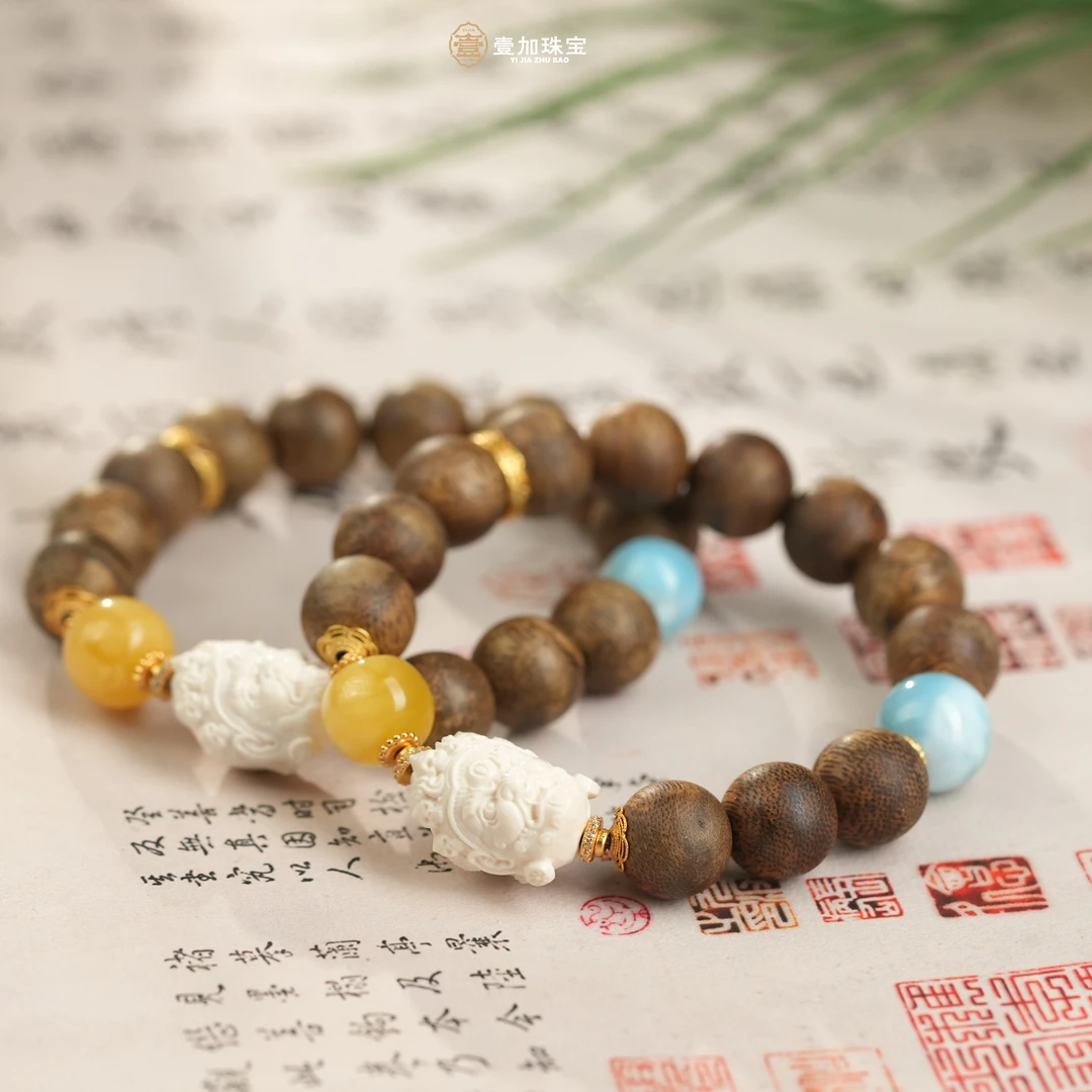 壹加师姐｜手工设计大黑天沉香手串多样性发一0823BB