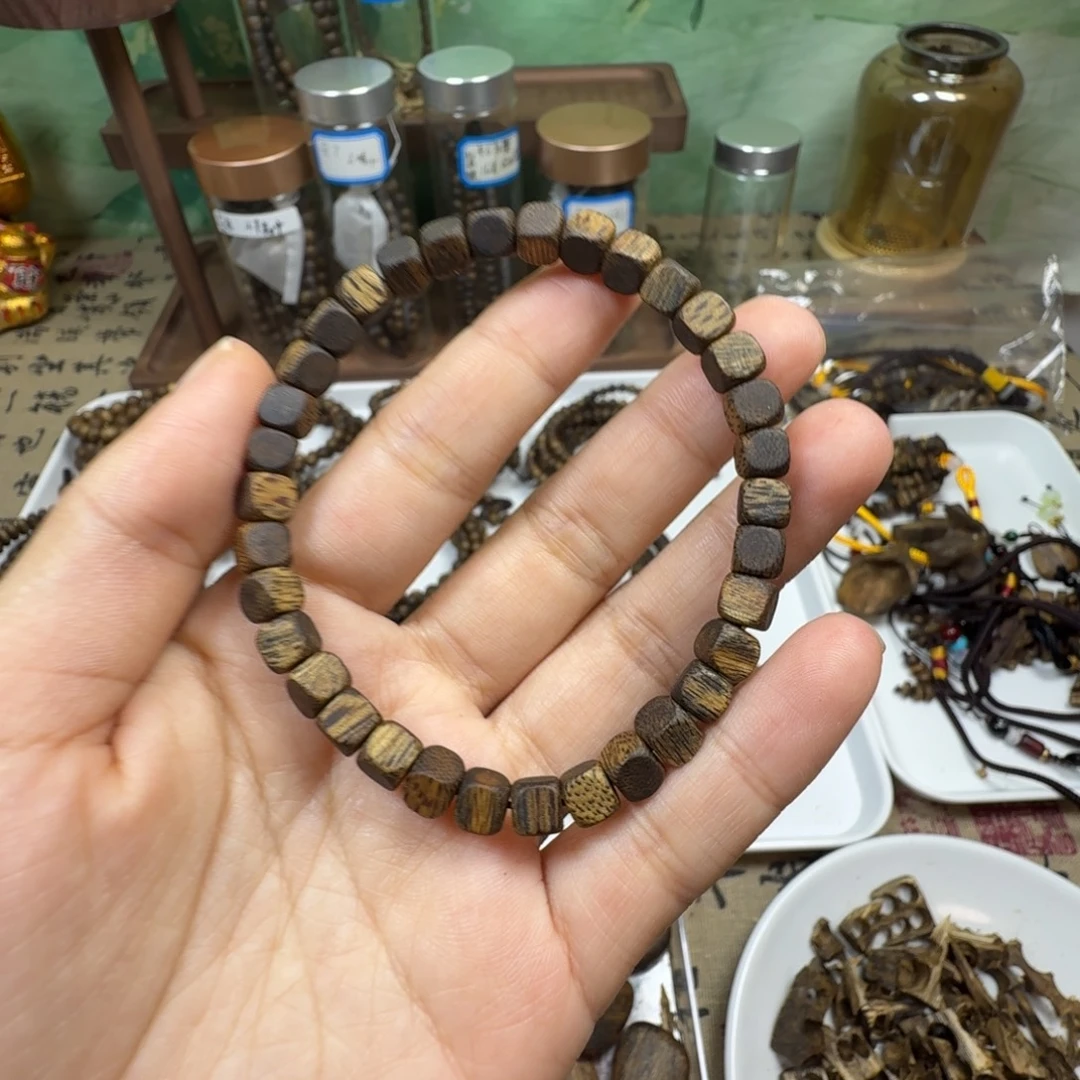 沉香沉香碎屑卡5方糖珠