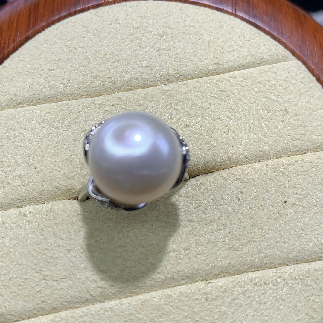 合金戒指淡水珍珠