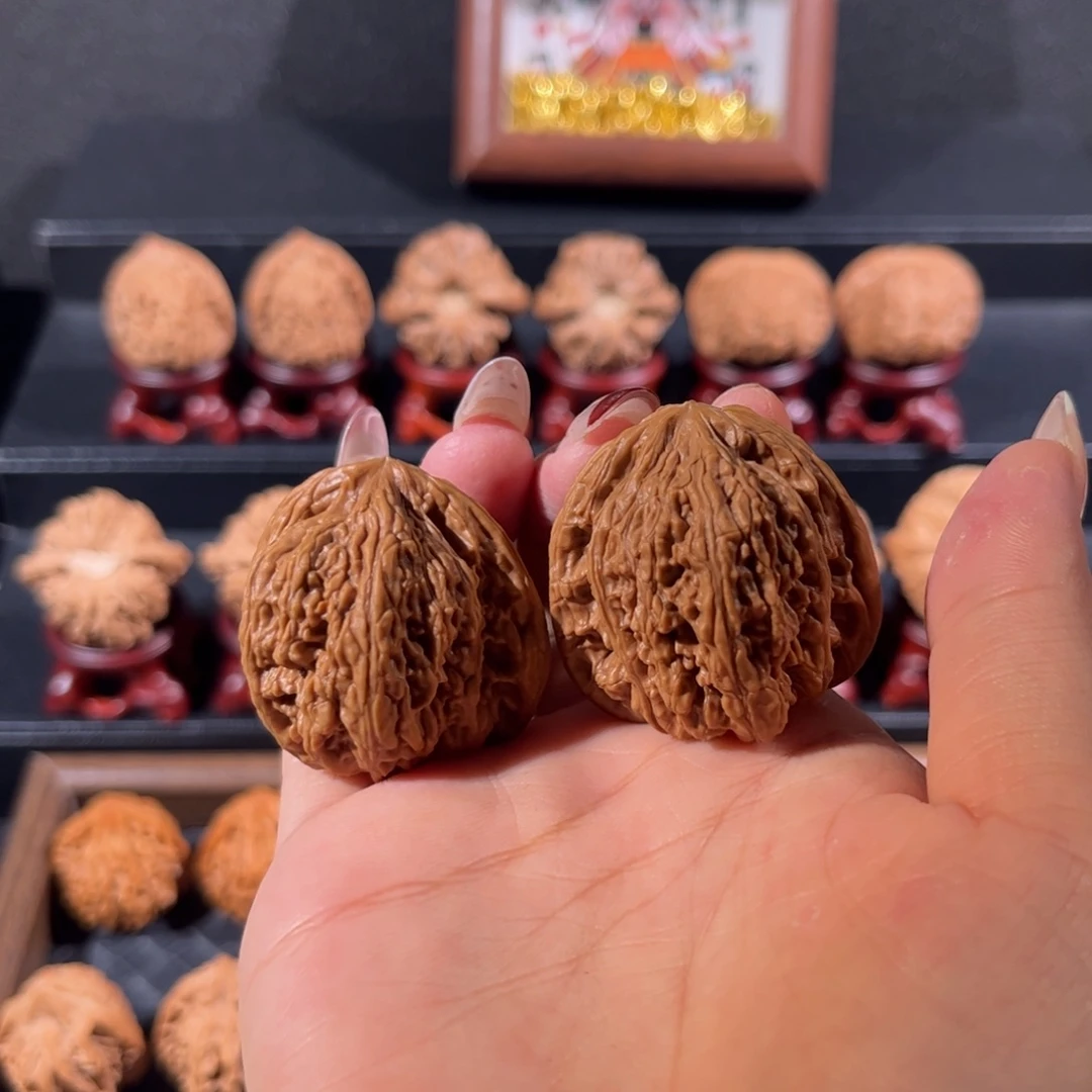 把件文玩核桃三角蜜纹40+