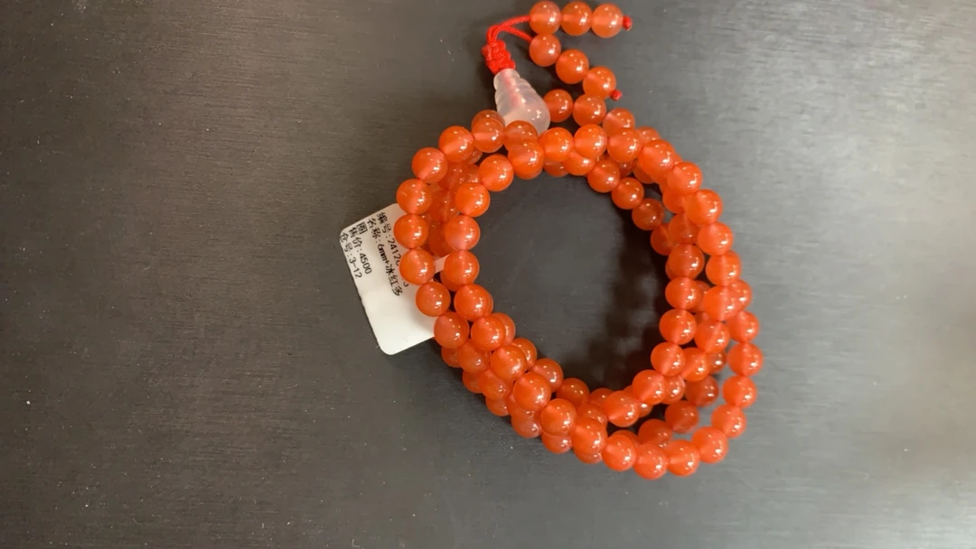 天然原矿南红6mm多圈