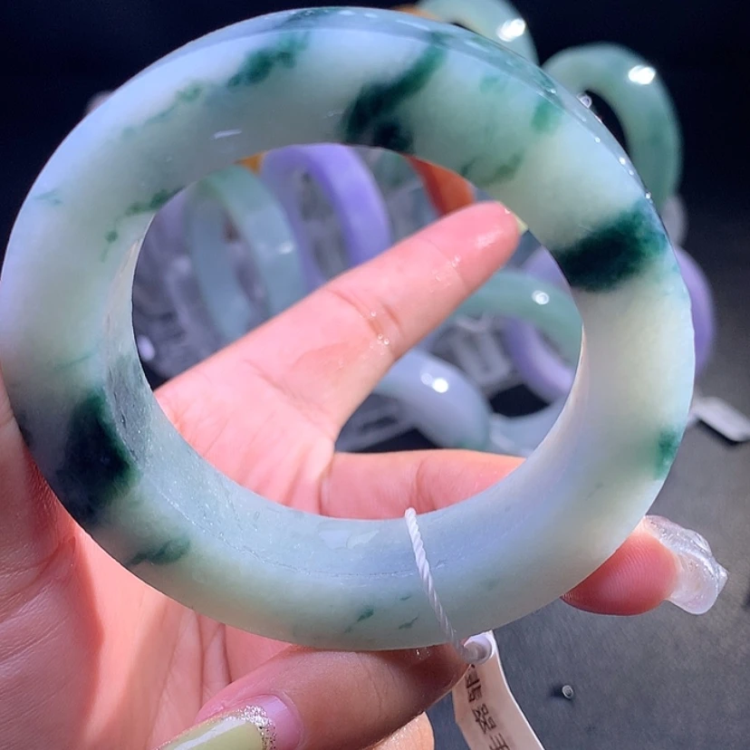 【闪购商品】未镶嵌天然翡翠手镯定制翡翠
