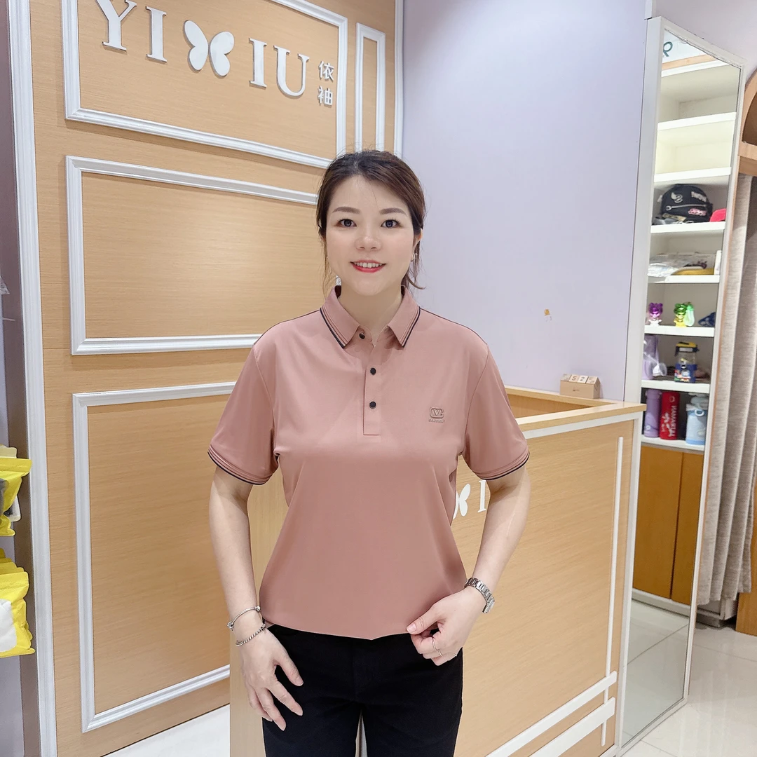 男士高档Polo衫4-65510夏季高档气质翻领短袖T恤爸爸装