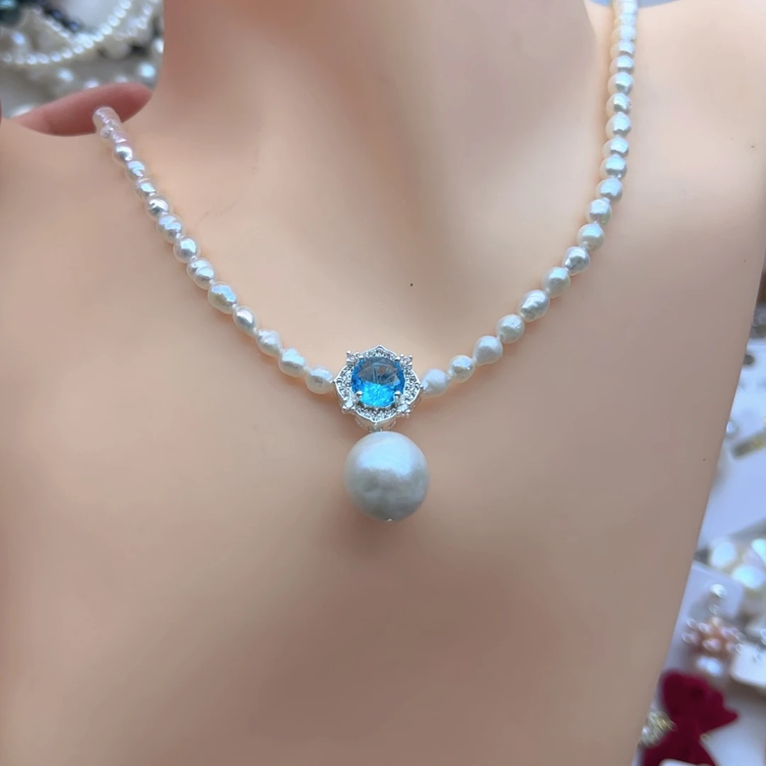 未镶嵌颈饰淡水珍珠