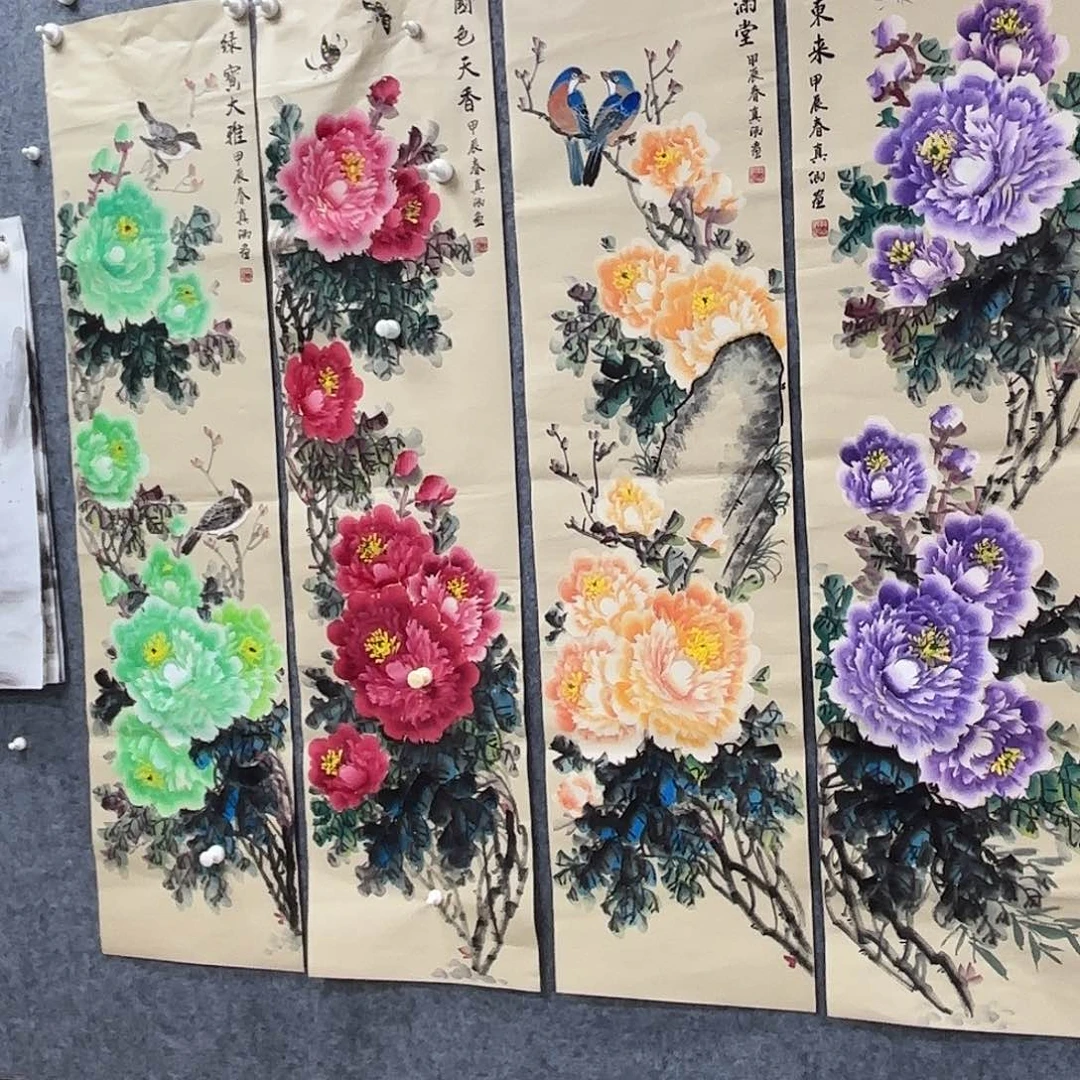 国画国画作品多次入选国内外