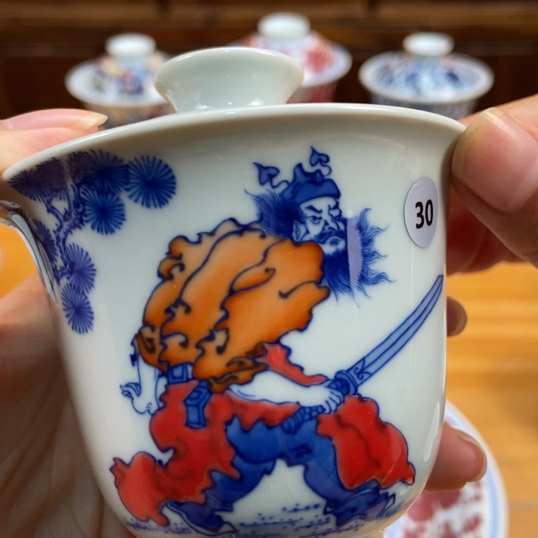 手绘现代茶具非古董