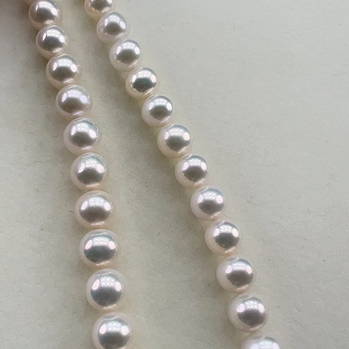 淡水珍珠银S925镶嵌项链➕9高品极光炫彩毕业版澳绿