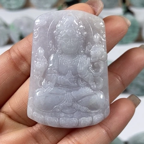 翡翠颈饰未镶嵌观音福利