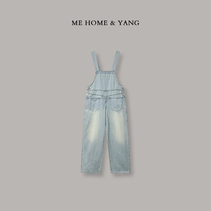 ME【背带裤】新款时尚百搭洋气减龄休闲连体牛仔背带裤MEQC538