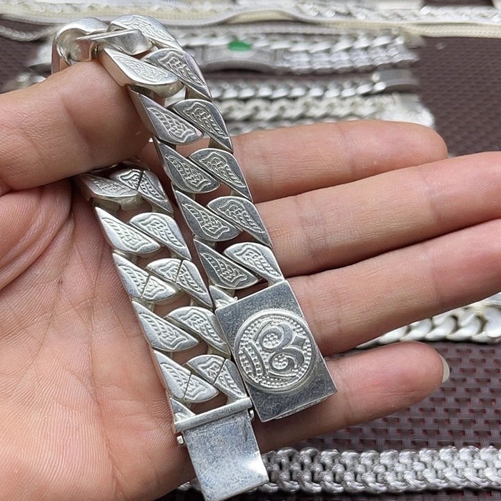 合成金属无老银，S925老板手链