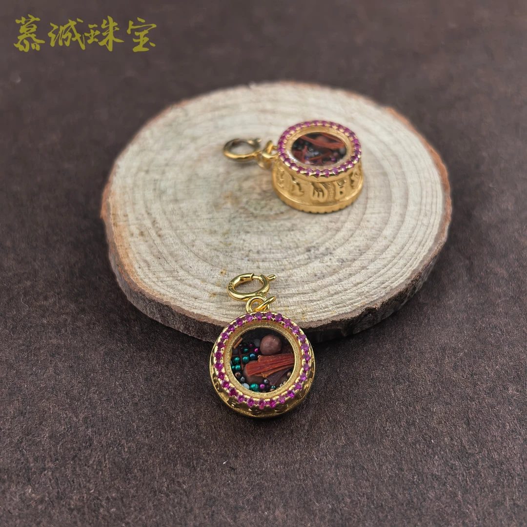 非金属锦纶吊坠 【慕诚】藏药嘎乌盒滴流  X031