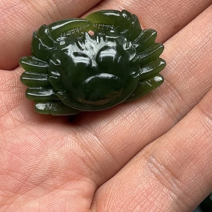 和田玉（碧玉）吊坠(不含链)未镶嵌