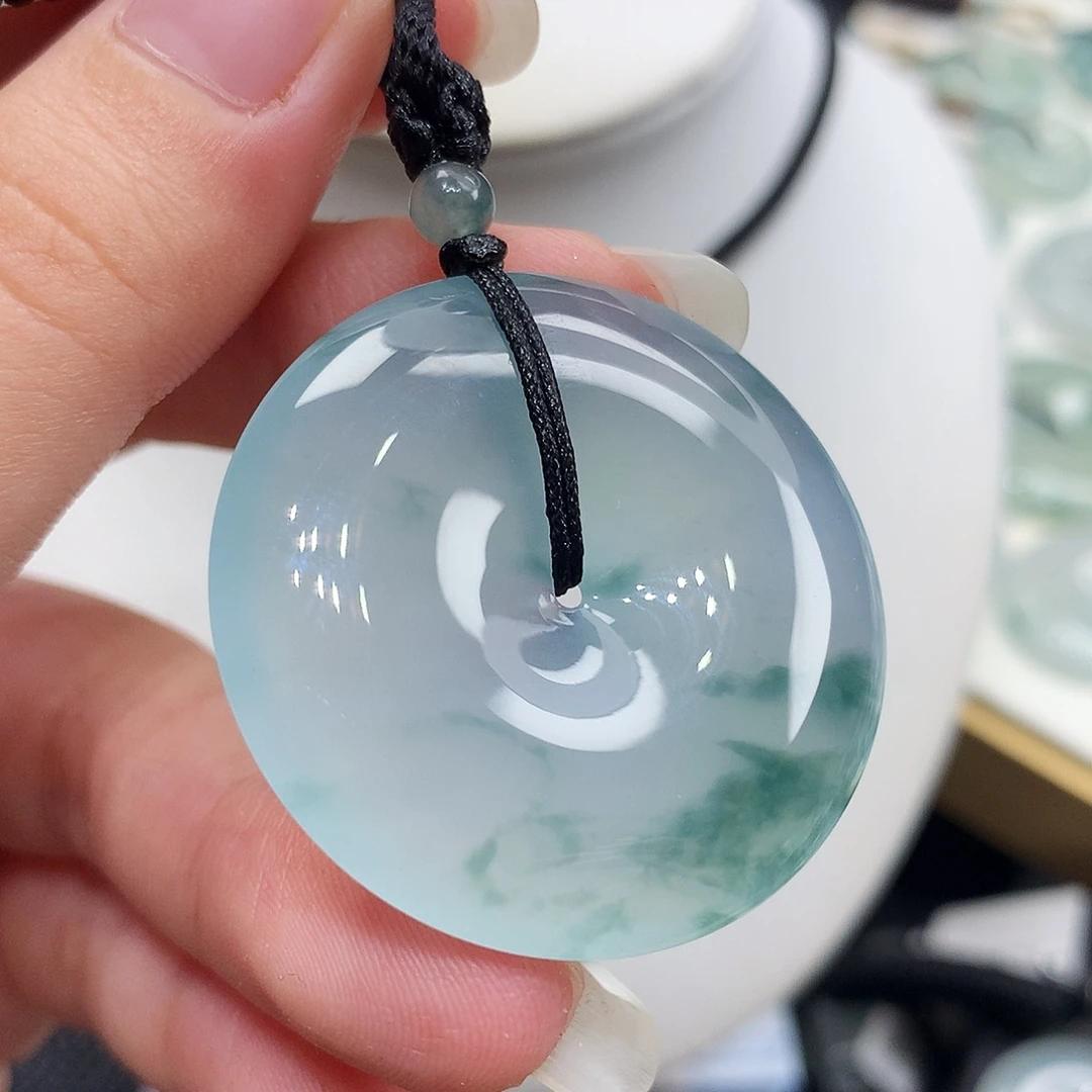 翡翠未镶嵌胸饰翡翠101，35.3/6.2