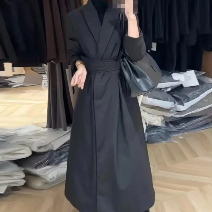 石墨烯云绒棉大衣2025新中式时尚高级气质感收腰设计显瘦长款风衣