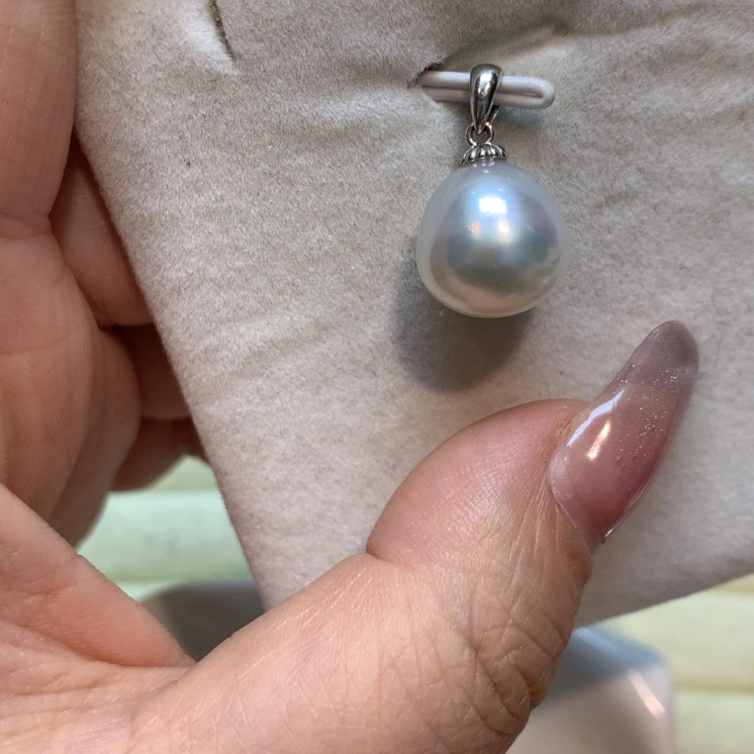 海水珍珠颈饰银S925镶嵌