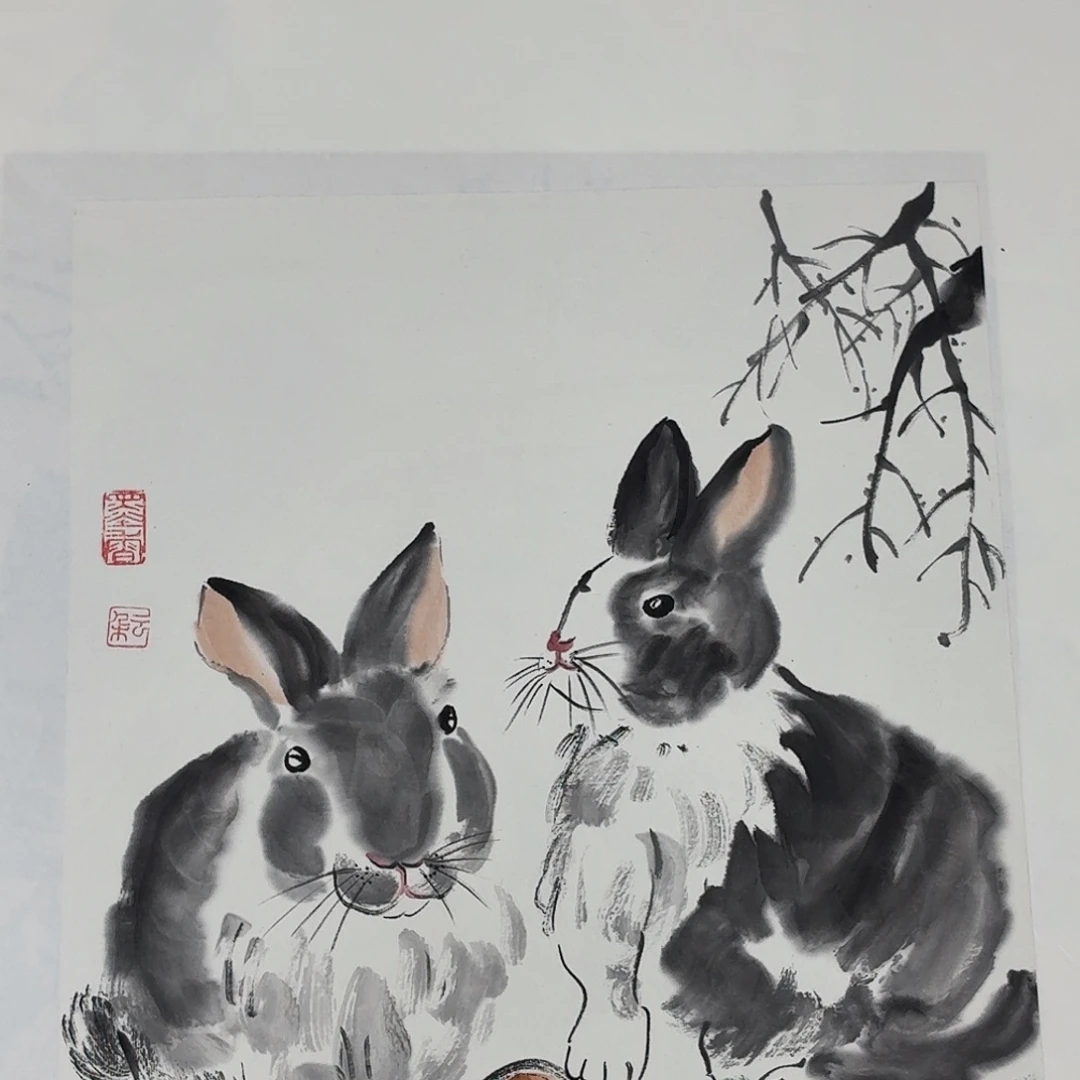 国画写意花鸟小品一张