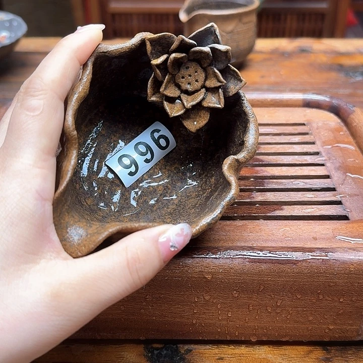 纯手工制作粗陶茶具