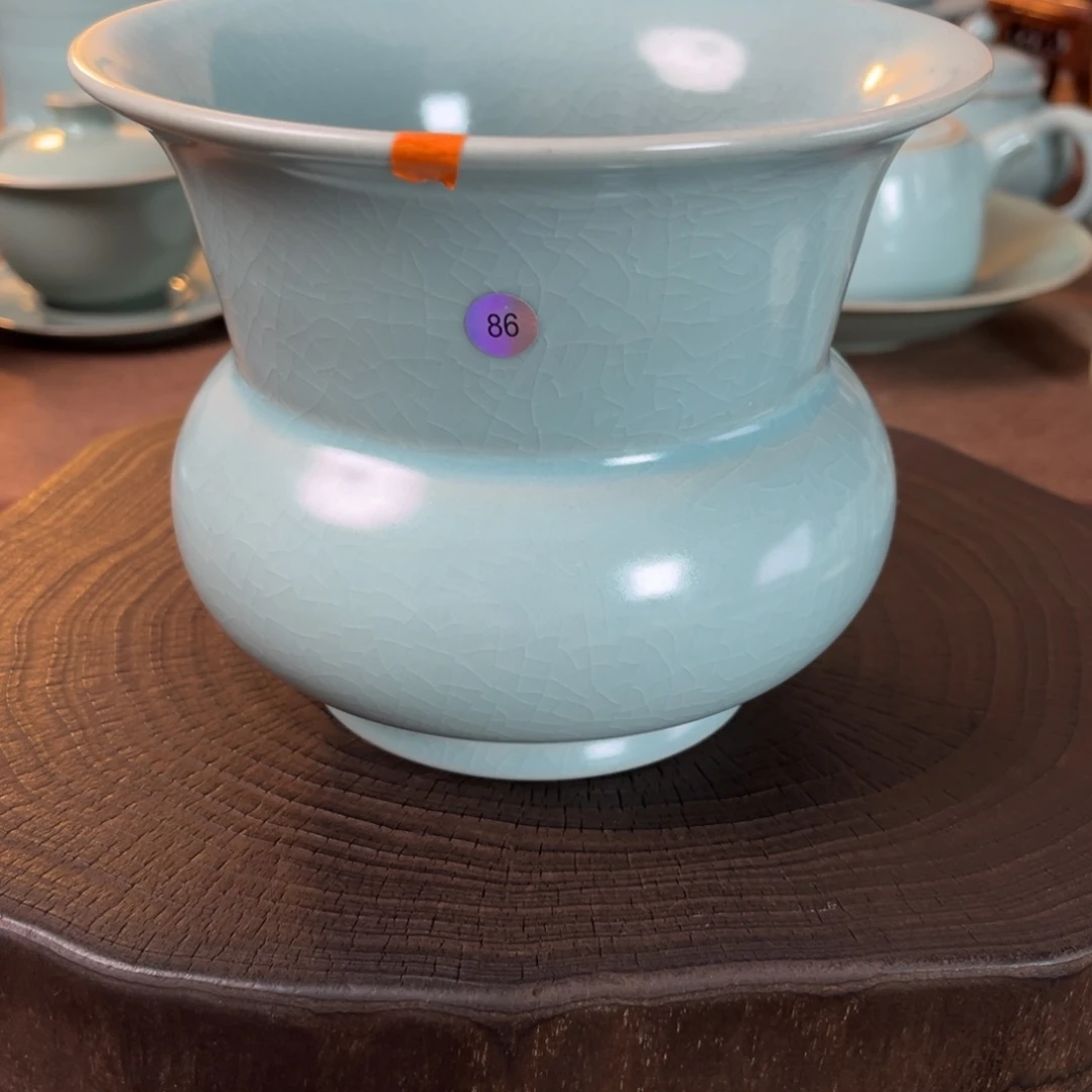 微瑕86原矿汝官窑作品