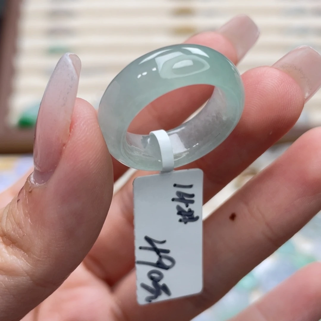 翡翠未镶嵌戒圈a29港圈14冰胶葡萄肉小墩墩