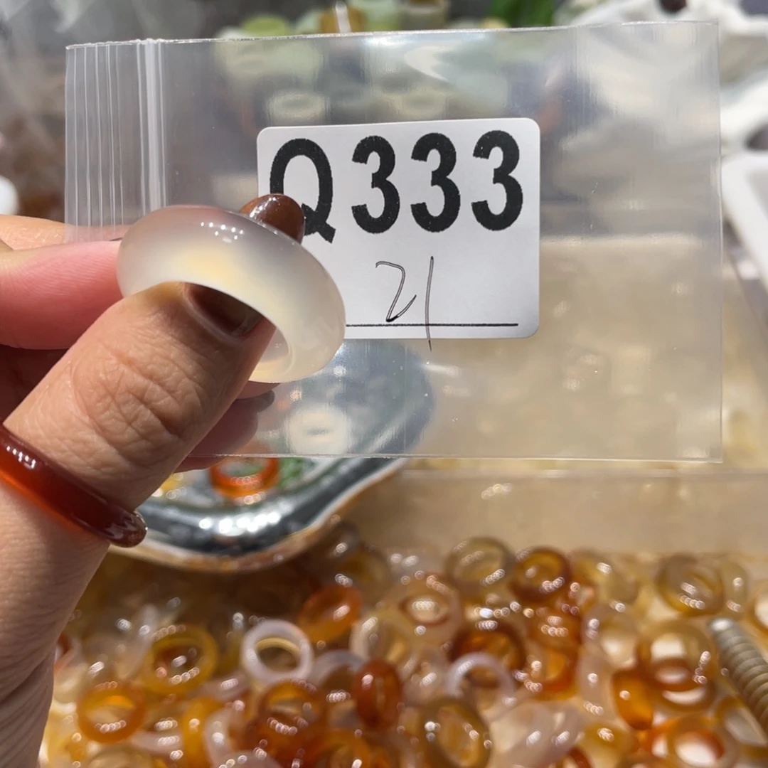 玛瑙/玉髓未镶嵌戒指333