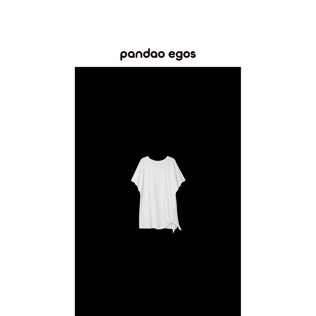 【PANDAO EGOS】宽松版型打结设计上衣