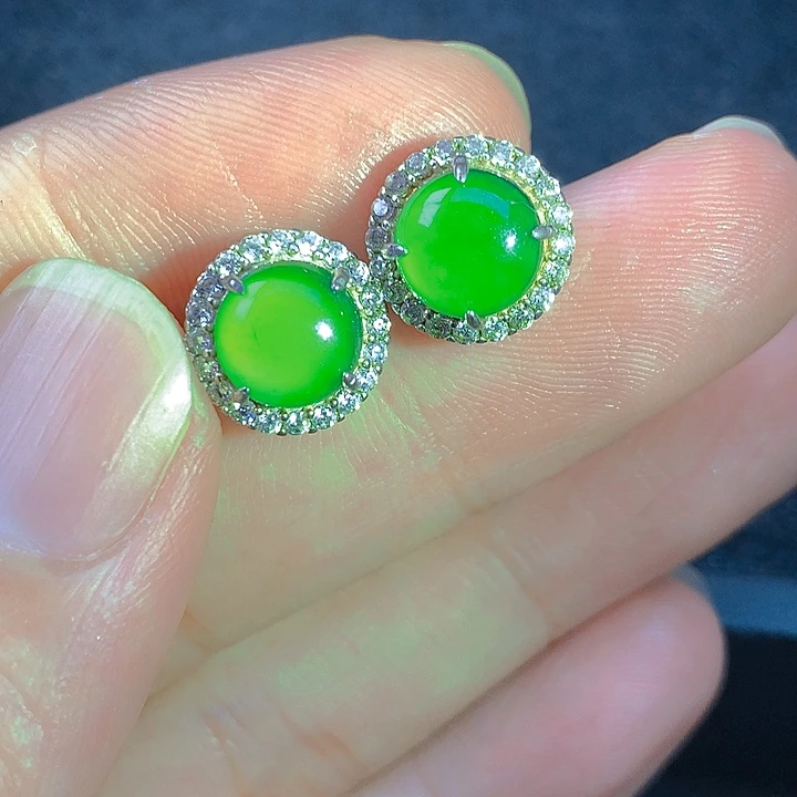 翡翠银S925镶嵌颈饰