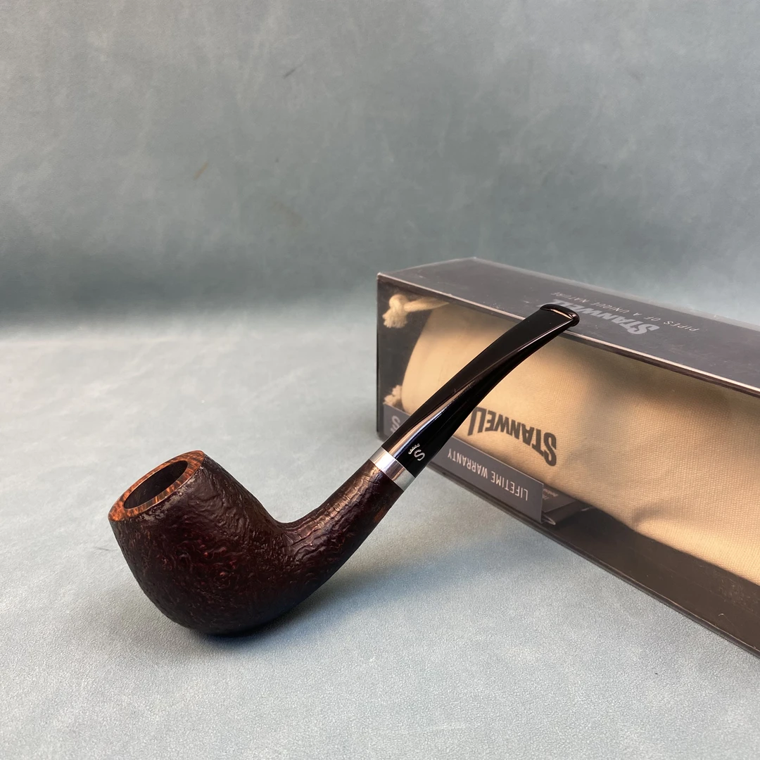 丹麦史丹威安心系列喷砂石楠木烟斗
