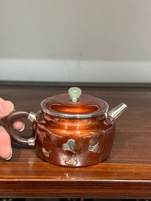 【达观紫器】铜包银杏叶 XH0850