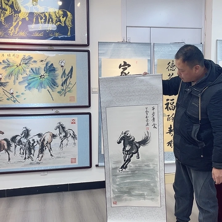 国画平步青云纯手绘作品