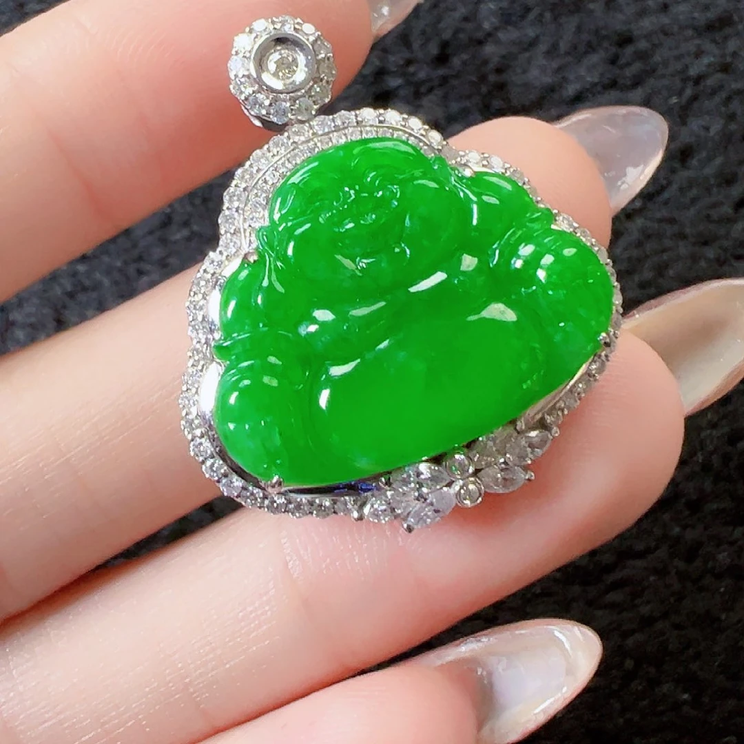 翡翠颈饰18K金镶嵌【福利款】签收后24小时鉴赏期