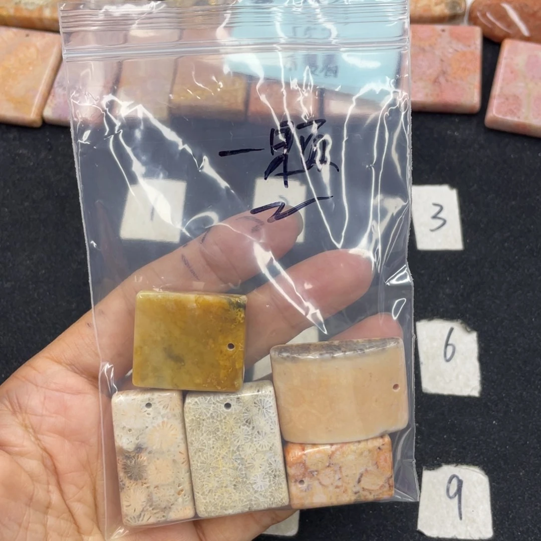 硅化珊瑚（珊瑚玉）颈饰合金一**芙