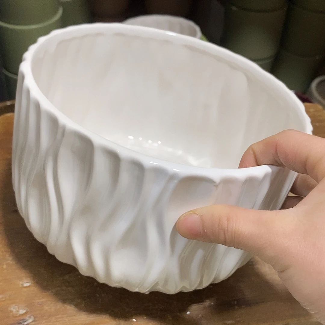 陶杯子陶盆有孔 瑕疵介意勿拍