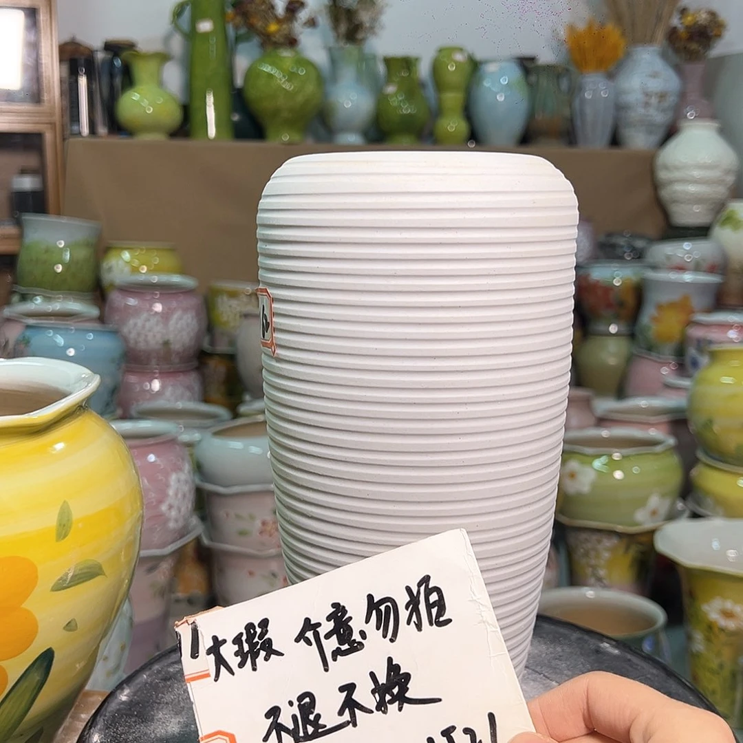 景德镇陶瓷花盆瑕123