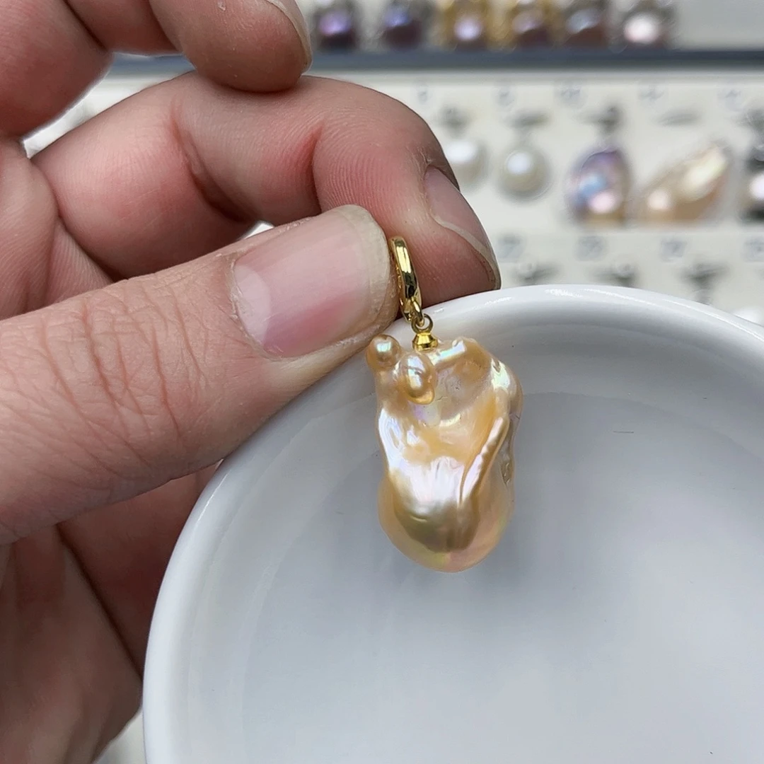 淡水珍珠吊坠(不含链)未镶嵌12