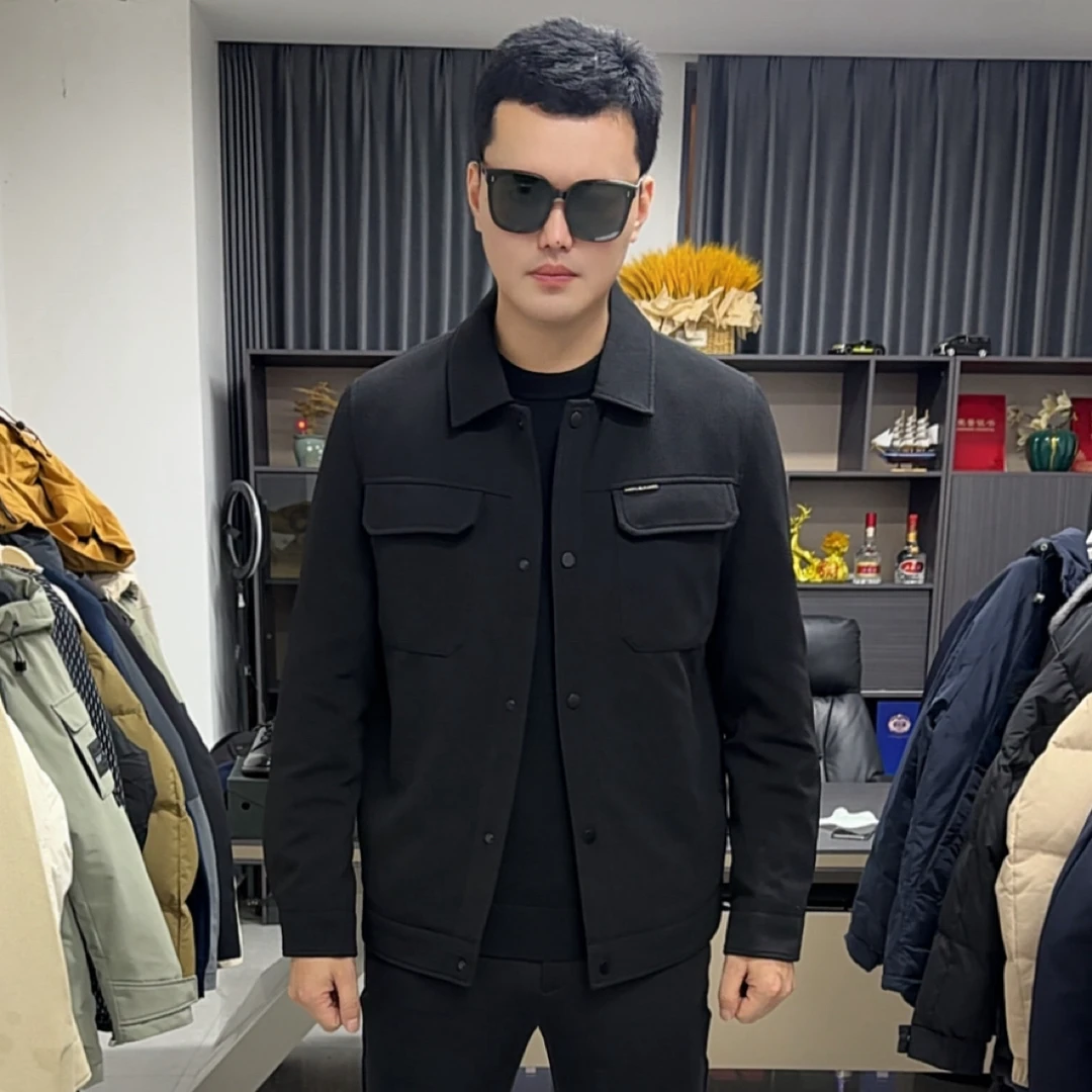 海秋冬一款两色轻薄翻领工装羽绒服20