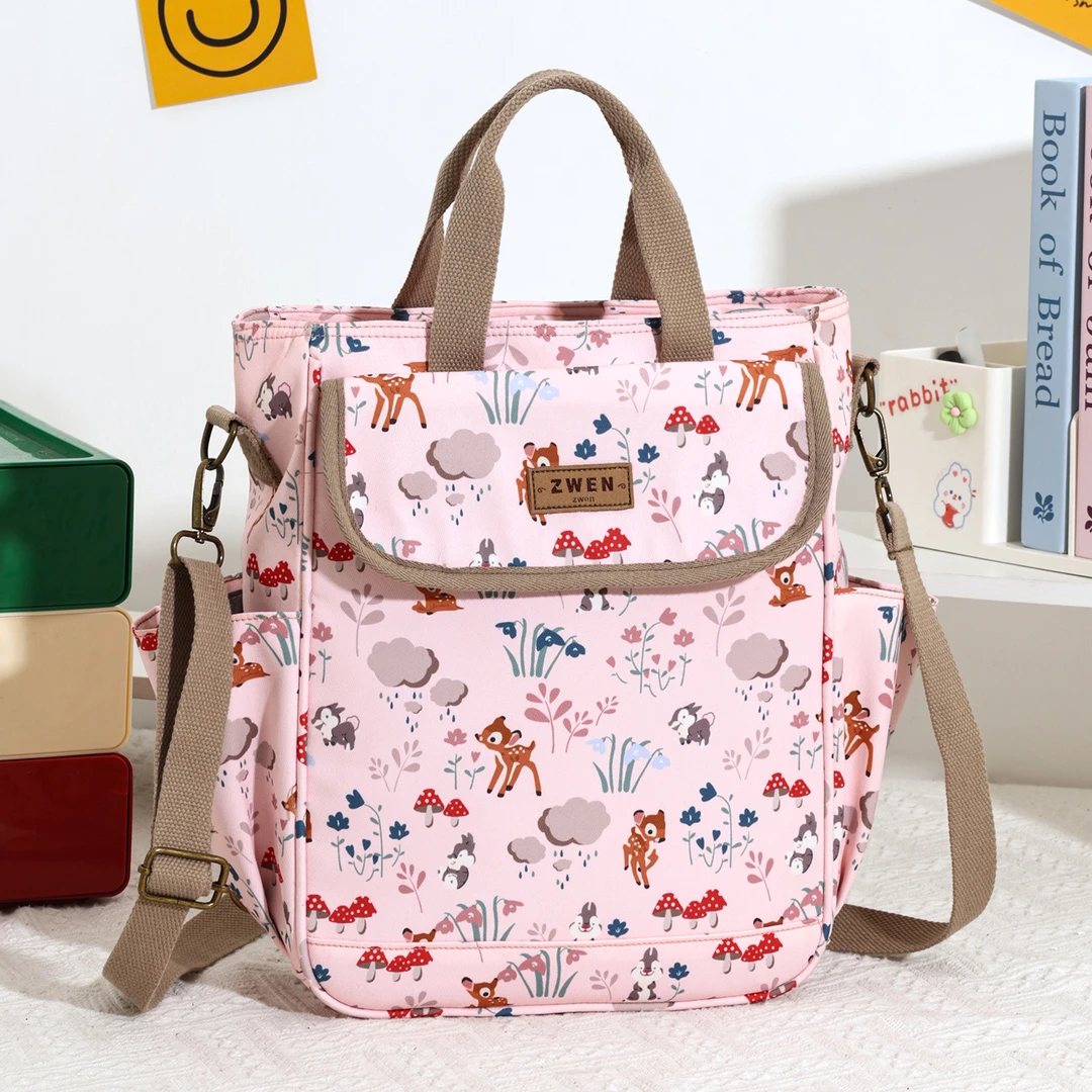 梓文小学生学习袋大容量手拎包儿童上课包防水可双肩斜挎包美术包