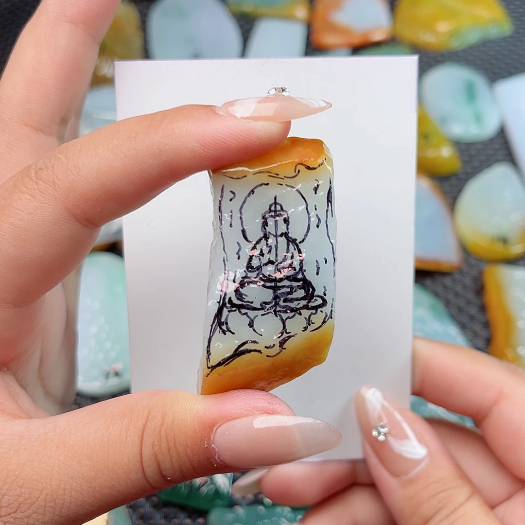 定制翡翠未镶嵌小挂件