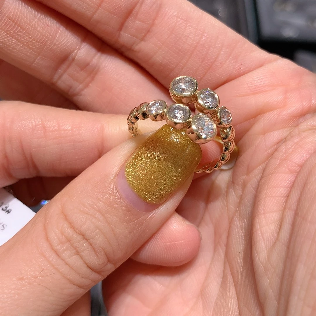 18K金镶嵌实验室培育钻石