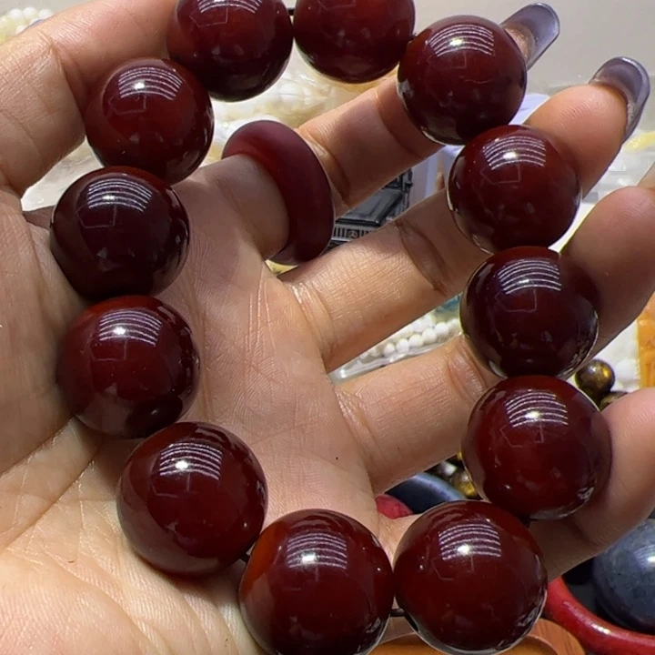 大果紫檀（缅甸花梨）2.0射红手串