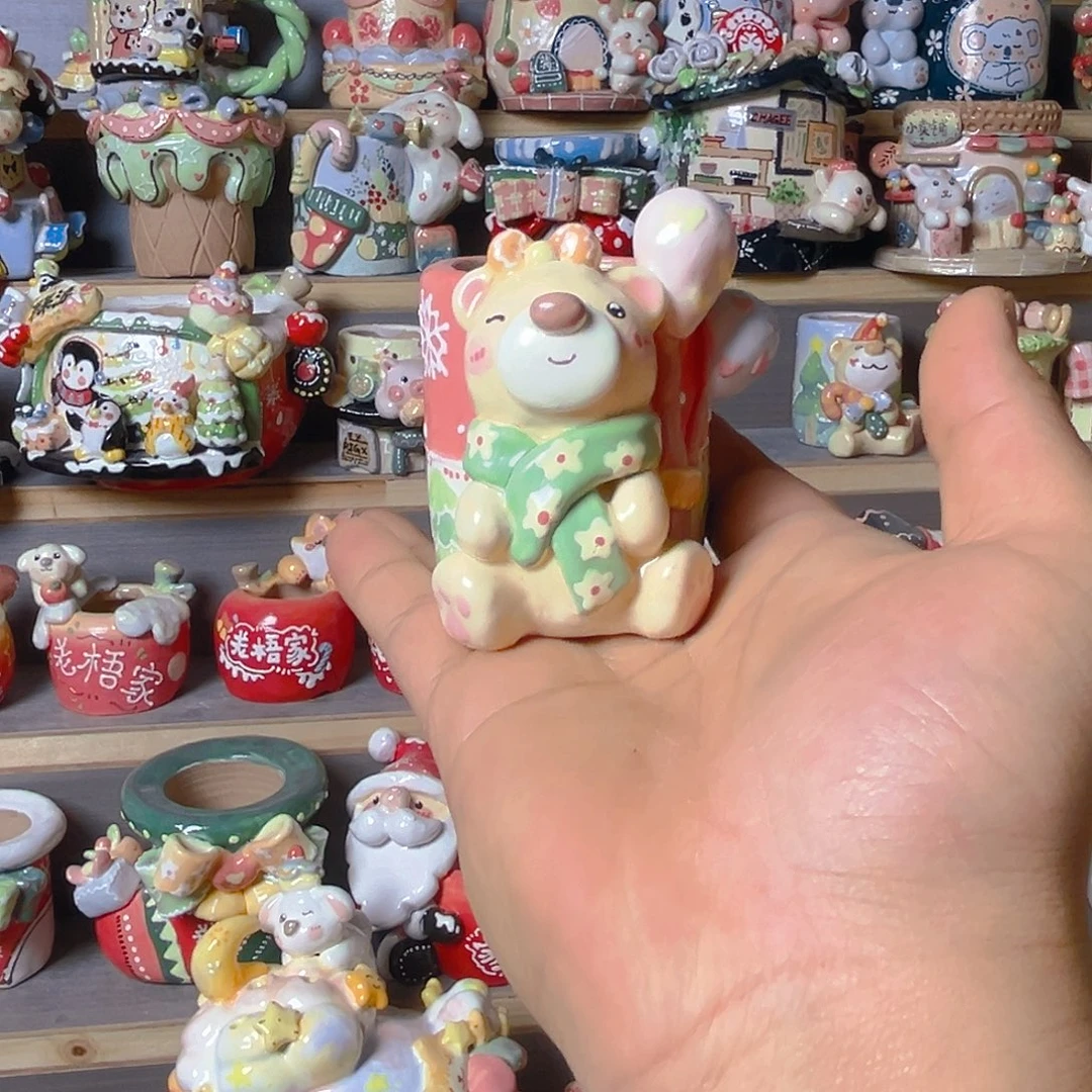 土***块老梧家的手工多肉花盆