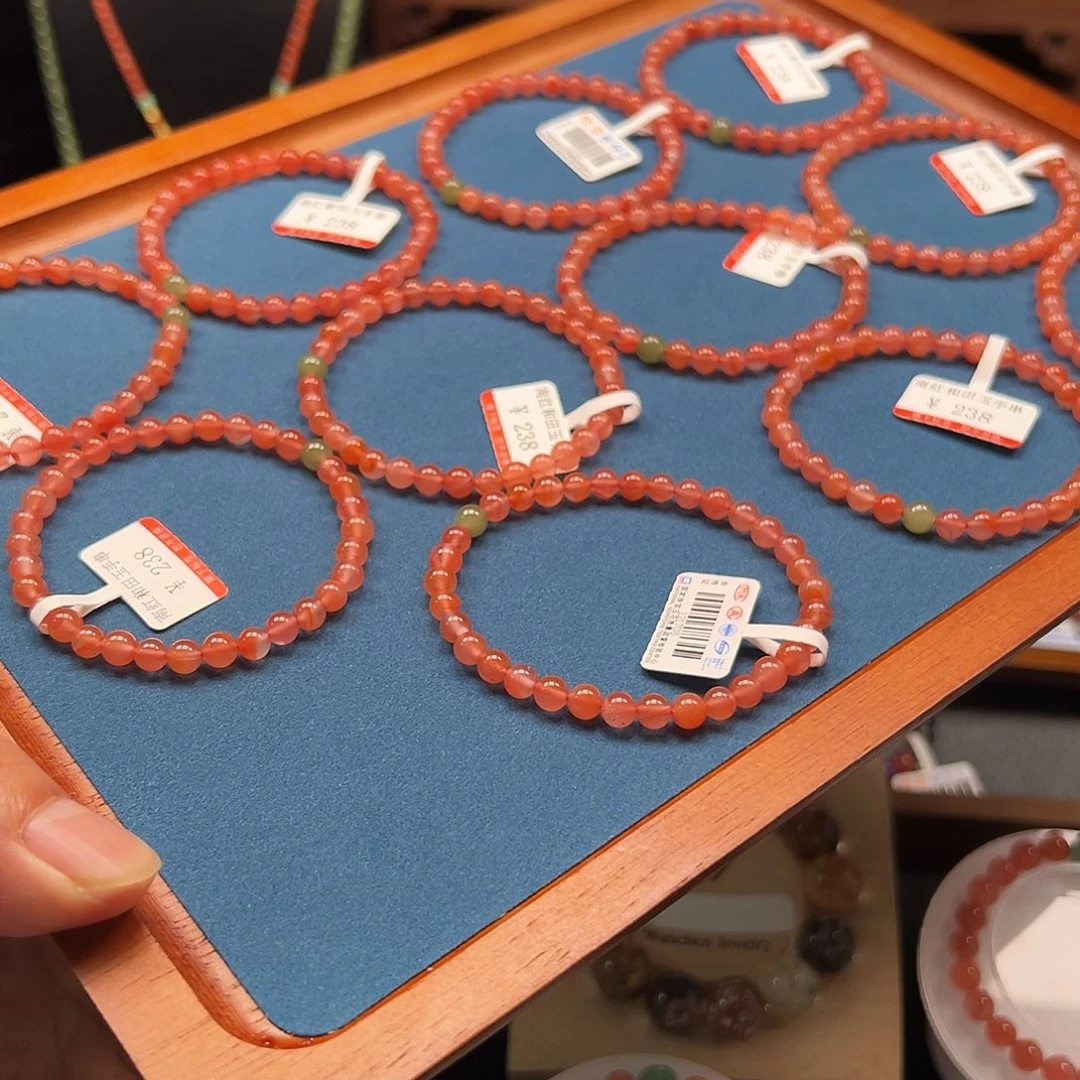 南红玛瑙未镶嵌手链001