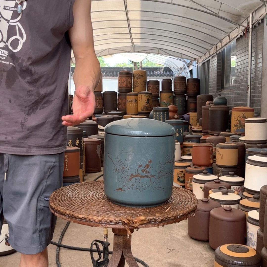 紫砂茶叶罐不挑图案