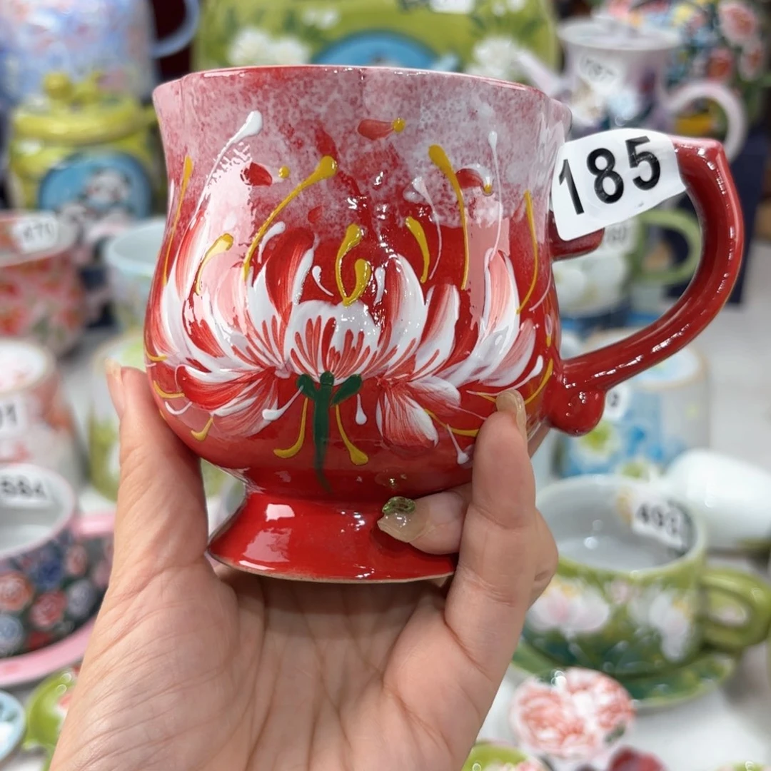 景德镇手绘高温釉下彩陶瓷茶具