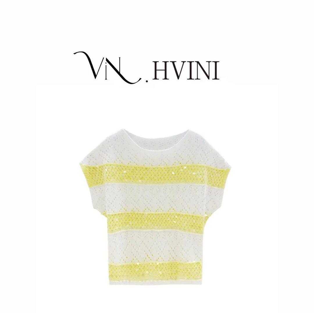 【珠联璧合】2025春夏新款时尚百搭休闲设计师上衣毛衣H2571